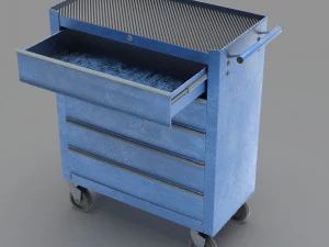 Trolley Toolbox Workshop 3D Model