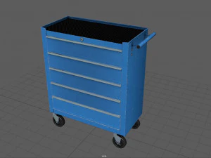 Trolley Toolbox Workshop 3D Model