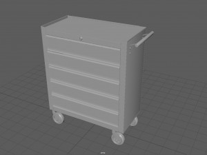 Trolley Toolbox Workshop Modello 3D