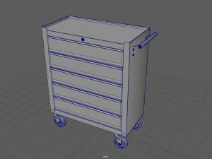Trolley Toolbox Workshop 3D Model