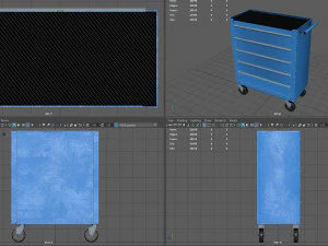 Trolley Toolbox Workshop 3D Model