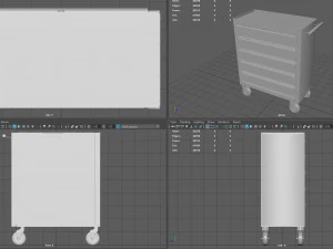 Trolley Toolbox Workshop 3D Model