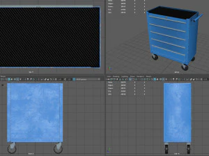 Trolley Toolbox Workshop 3D Model