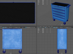 Trolley Toolbox Workshop Modello 3D