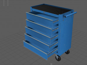 Trolley Toolbox Workshop Modello 3D