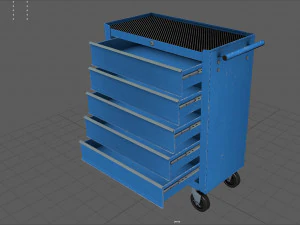 Trolley Toolbox Workshop 3D Model