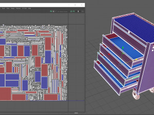 Trolley Toolbox Workshop Modello 3D