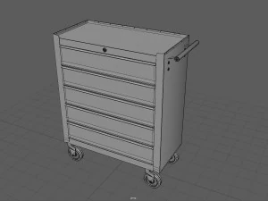 Trolley Toolbox Workshop 3D Model