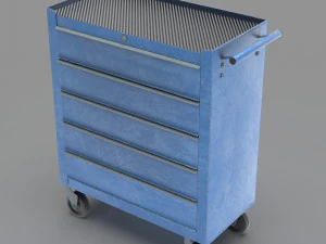 Trolley Toolbox Workshop 3D Model