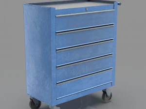Trolley Toolbox Workshop 3D Model