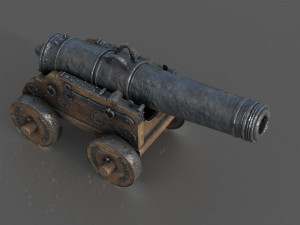 Medieval Cannon Modelo 3D