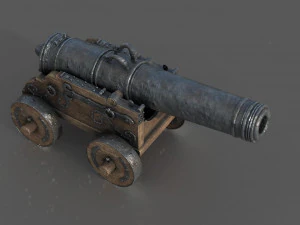 Medieval Cannon 3D Model