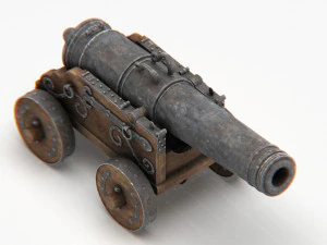 Medieval Cannon 3D Model