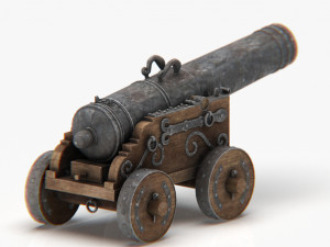 Medieval Cannon Modelo 3D