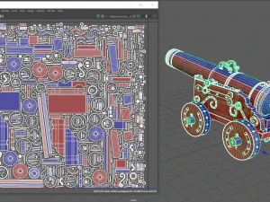Medieval Cannon 3D Model