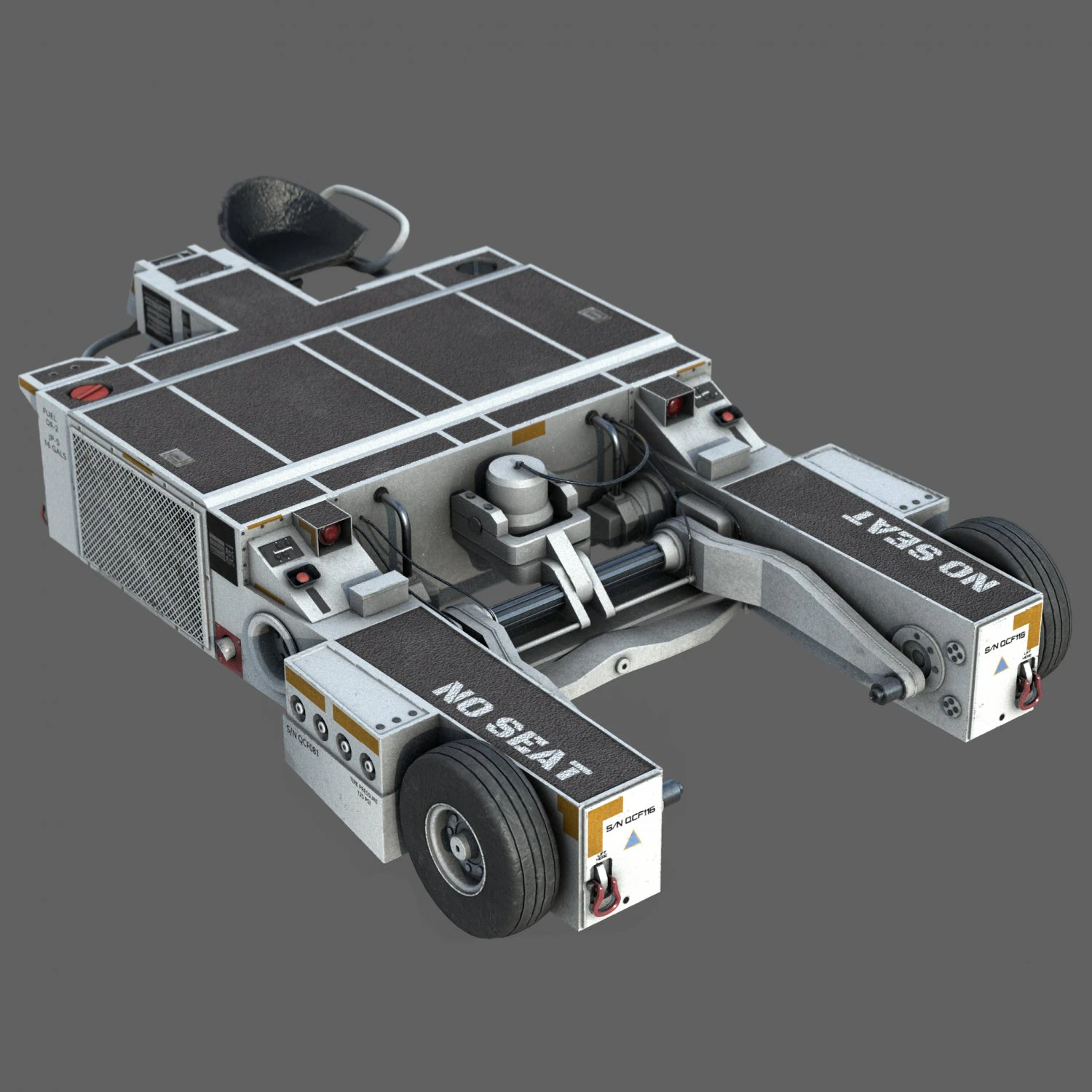 Tracteur US NAVY AS32 Modèle 3D .c4d .max .obj .3ds .fbx .stl .blend