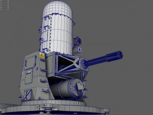 Phalanx CIWS Modello 3D