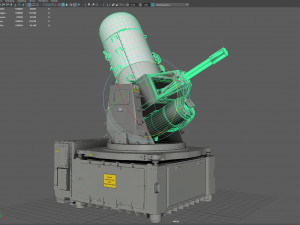 Phalanx CIWS Modello 3D