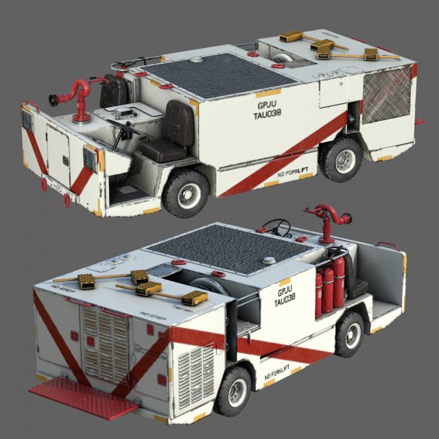 P25 fire engine 3Dモデル .c4d .max .obj .3ds .fbx .stl .blend 