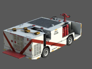 P25 fire engine 3D Model