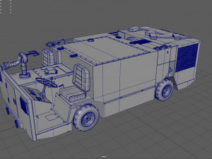 P25 fire engine 3Dモデル
