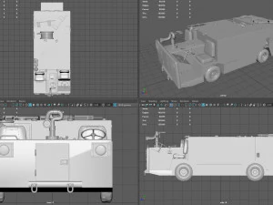 P25 fire engine 3D Model