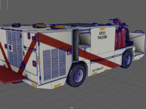 P25 fire engine 3D Model