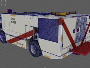 P25 fire engine 3Dモデル