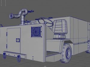 P25 fire engine 3D Model