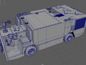 P25 fire engine 3Dモデル