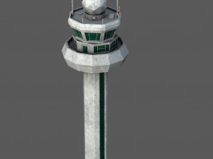Airport Tower 3D Model