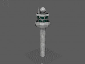 Airport Tower 3D Model