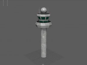 Airport Tower 3D Model