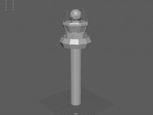 Airport Tower 3D Model