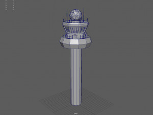Airport Tower 3D Model