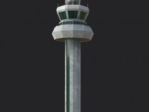 Airport Tower 3D Model
