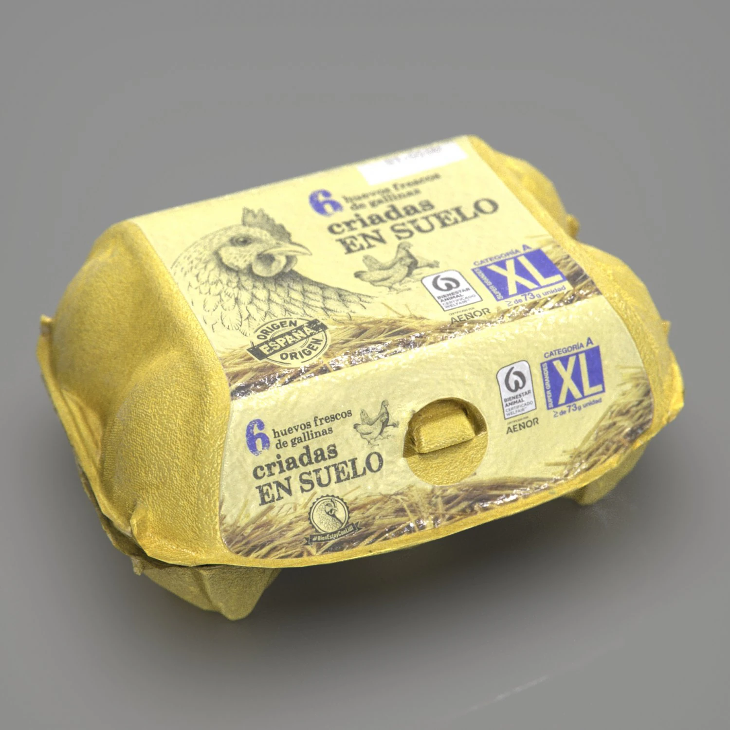 Egg Box 3D Model .c4d .max .obj .3ds .fbx .stl .blend 
