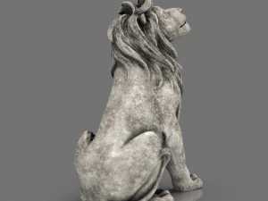 Lion Statue 3D Model