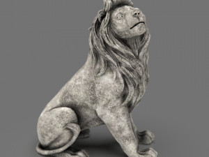 Lion Statue Modelo 3D