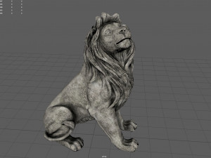 Lion Statue Modelo 3D