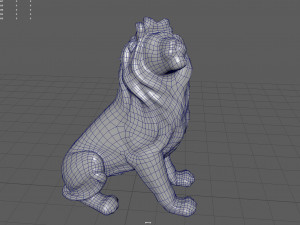 Lion Statue Modelo 3D