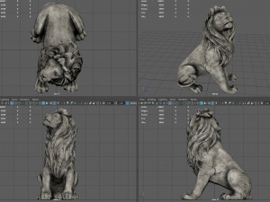 Lion Statue Modelo 3D