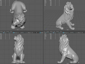 Lion Statue Modelo 3D