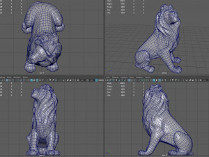 Lion Statue Modelo 3D
