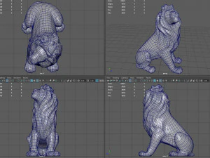 Lion Statue 3D Model