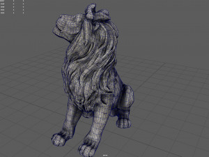 Lion Statue Modelo 3D
