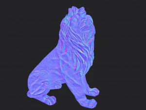 Lion Statue 3D Model