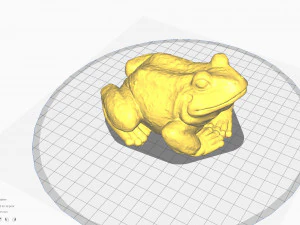 Sapo para impress&atilde;o 3D Modelo de Impressão 3D