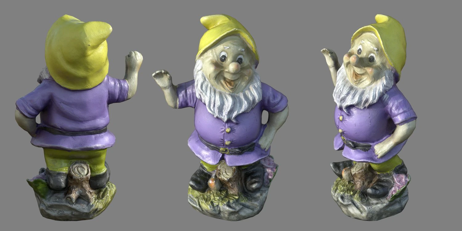 Garden Gnome 7 3D Model .c4d .max .obj .3ds .fbx .stl .blend
