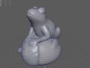 Frog On Acorn 3D Model